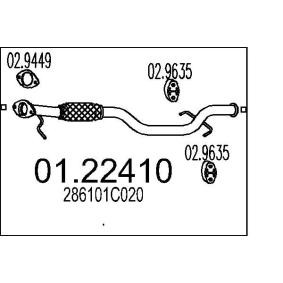 Купить MTS Труба выхлопного газа 01.22410