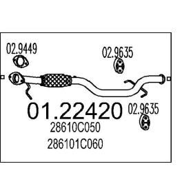 MTS Tubo de escape 01.22420