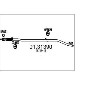 MTS Silencieux avant 01.31390