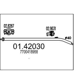MTS Tubo de escape 01.42030