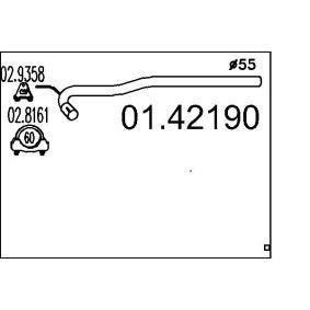 MTS Tubo de escape 01.42190