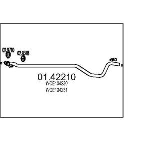 MTS Tuyau d'échappement 01.42210