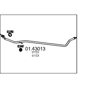 MTS Abgasrohr 01.43013