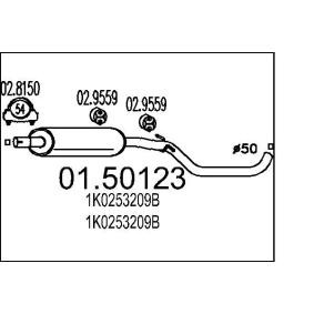 MTS Silenciador intermedio 01.50123