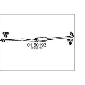 01.50193 silencieux intermédiaire MTS Nissan VANETTE