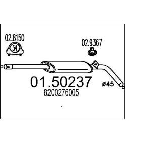 MTS Mittelschalldämpfer 01.50237