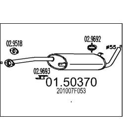 01.50370 MTS silencieux intermédiaire NISSAN VANETTE