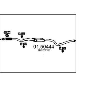 MTS Uitlaat middendemper 01.50444