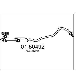 01.50492 MTS silencieux intermédiaire NISSAN VANETTE