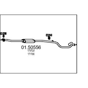 оригинальные Peugeot 308 MTS Средний глушитель 01.50556