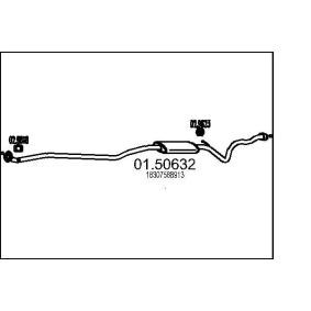 MTS Silencieux intermédiaire 01.50632