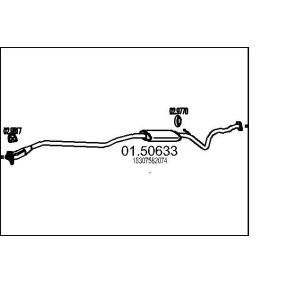 MTS Silencieux intermédiaire 01.50633