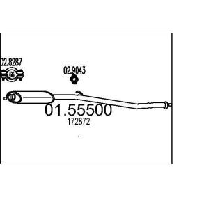 Купить MTS Средний глушитель выхлопных газов 01.55500