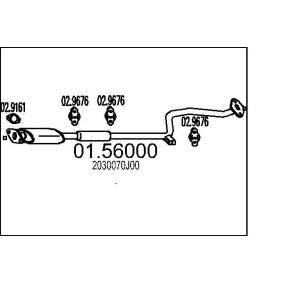 01.56000 silencieux intermédiaire MTS Nissan VANETTE