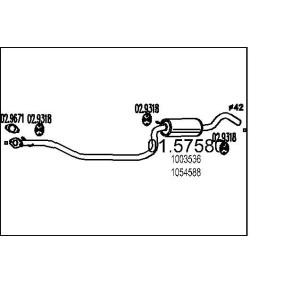 оригинальные Mazda CX-9 MTS Средний глушитель 01.57580