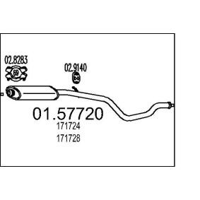 Купить MTS Средний глушитель выхлопных газов 01.57720