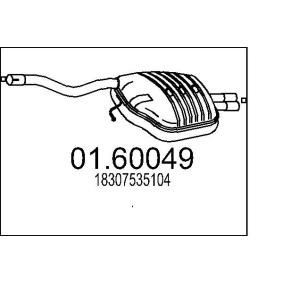 MTS Bakre eksospotte 01.60049