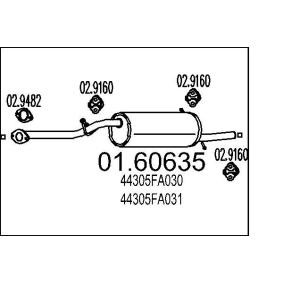 MTS Silencieux arrière 01.60635
