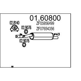 MTS Silenciador trasero 01.60800