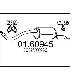 MTS Silencieux arrière 01.60945