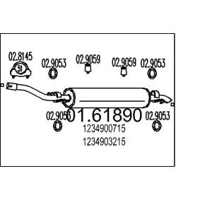 MTS Endschalldämpfer Länge: 1310mm 01.61890
