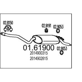 MTS Silenciador trasero 01.61900
