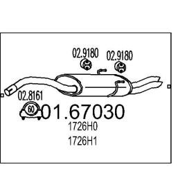 MTS Silenciador trasero 01.67030