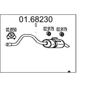MTS Midden- / einddemper 01.68230