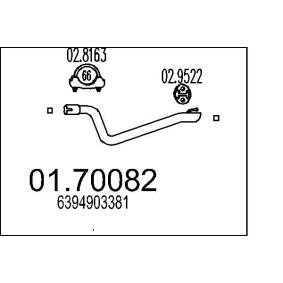 Купить MTS Труба выхлопного газа 01.70082