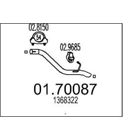 MTS Abgasrohr 01.70087