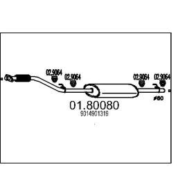 MTS Silencieux intermédiaire 01.80080