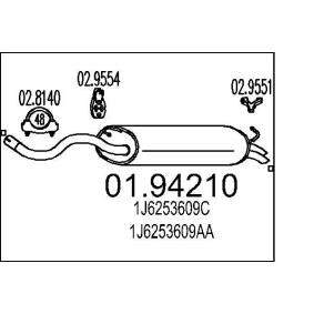 MTS Silencieux arrière 01.94210
