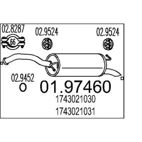 MTS Bakre eksospotte 01.97460