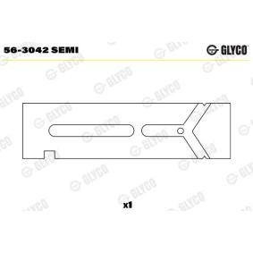 GLYCO Bøsning, vippearm 56-3042 SEMI
