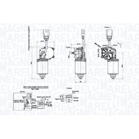 MAGNETI MARELLI Ruitenwissermotor 064053012010