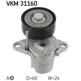 SKF Polea tensora, correa poli V VKM 31160