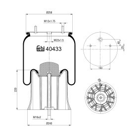 FEBI BILSTEIN Metallipalje, ilmajousitus 40433