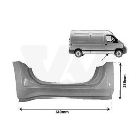 d'origine Nissan NV250 VAN WEZEL Bas de caisse 4387102