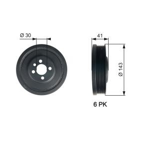 GATES Poulie damper (vilebrequin) TVD1001
