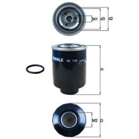 MAHLE Brændstof-filter Påskruet filter KC 135D