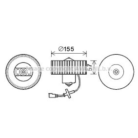 PRASCO El-motor, kabineblæser FD8568