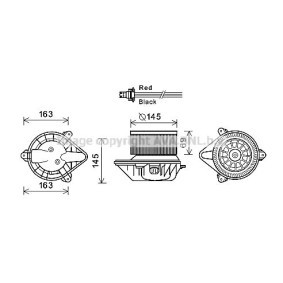 PRASCO Moteur électrique, pulseur d'air d'habitacle RT8583