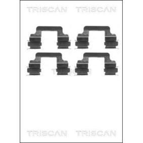 TRISCAN Kit de accesorios, pastillas de frenos 8105 101630