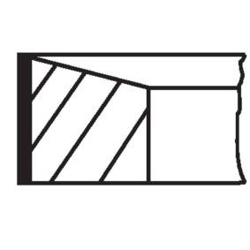 MAHLE Jeu de segments de pistons 011 RS 00107 0N0