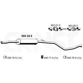 Costo marmitta centrale PEUGEOT 206 ERNST 505246