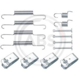 A.B.S. Kit d'accessoires, mâchoires de frein de stationnement 0895Q