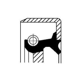 CORTECO Joint d'étanchéité, arbre de commande (pompe à huile) 12016598B