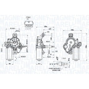 MAGNETI MARELLI Motor del limpiaparabrisas 064342011010