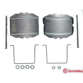 BREMBO Kit de accesorios, pastillas de frenos A 02 232