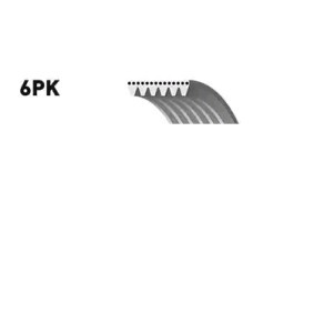 GATES Keilrippenriemen 2315mm, 6 6PK2315